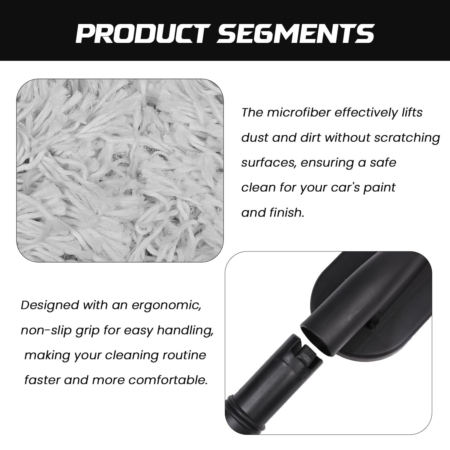 Car Duster Brush –Scratch-Free Vehicle Cleaning Tool